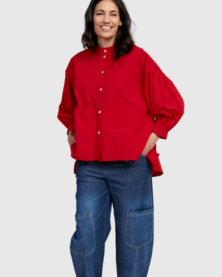 Boxy Top Red