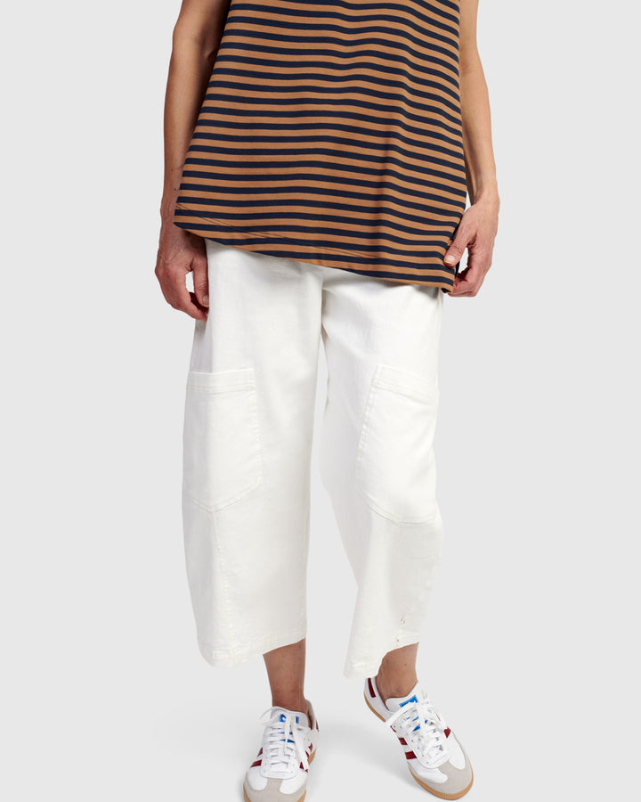 Drawstring Pants White