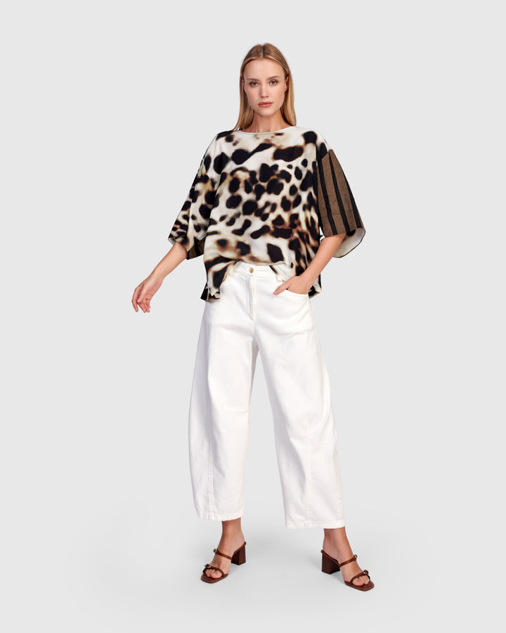 Animal Print Top Leopard