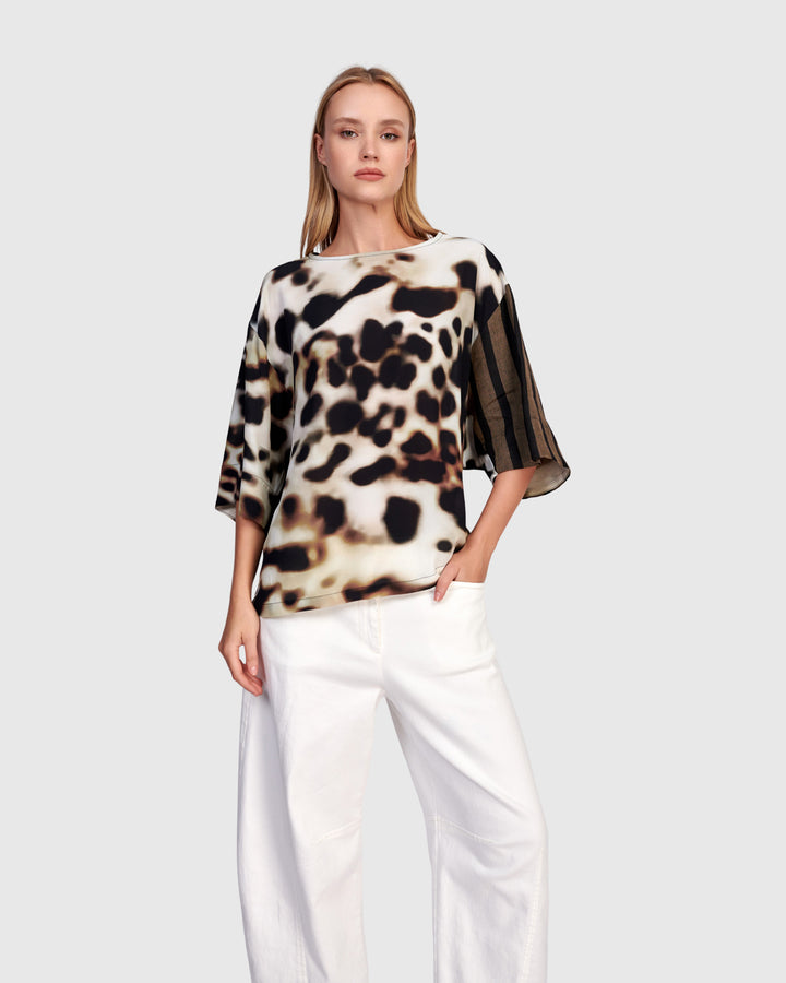 Animal Print Top Leopard