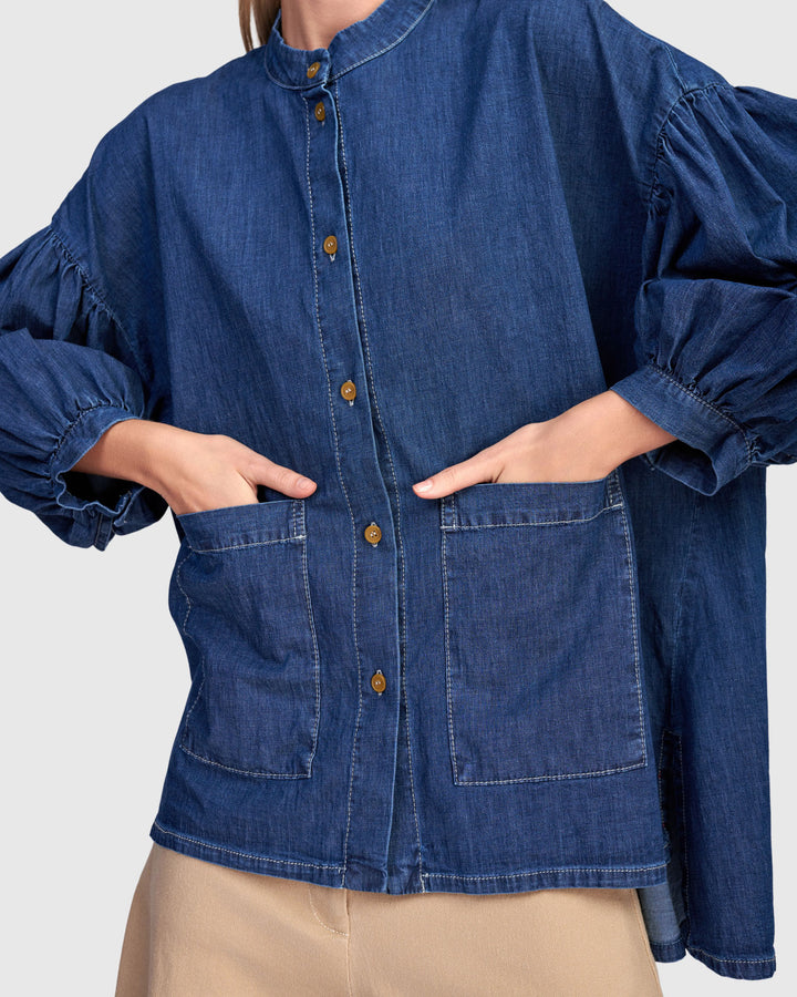 Puff Top Denim
