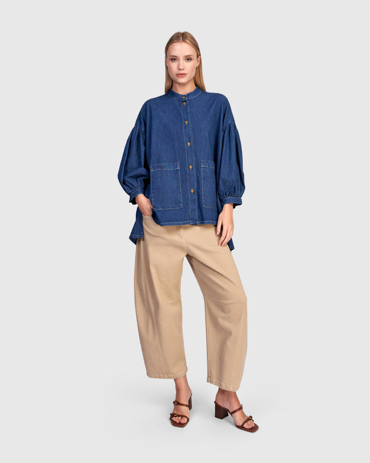 Puff Top Denim