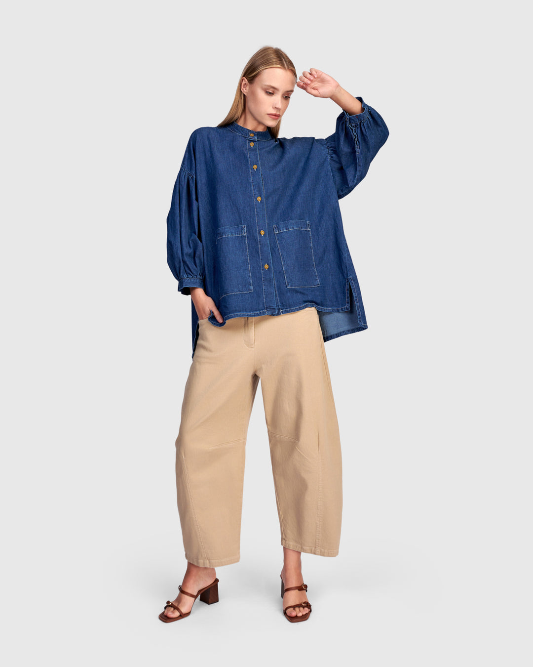 Puff Top Denim