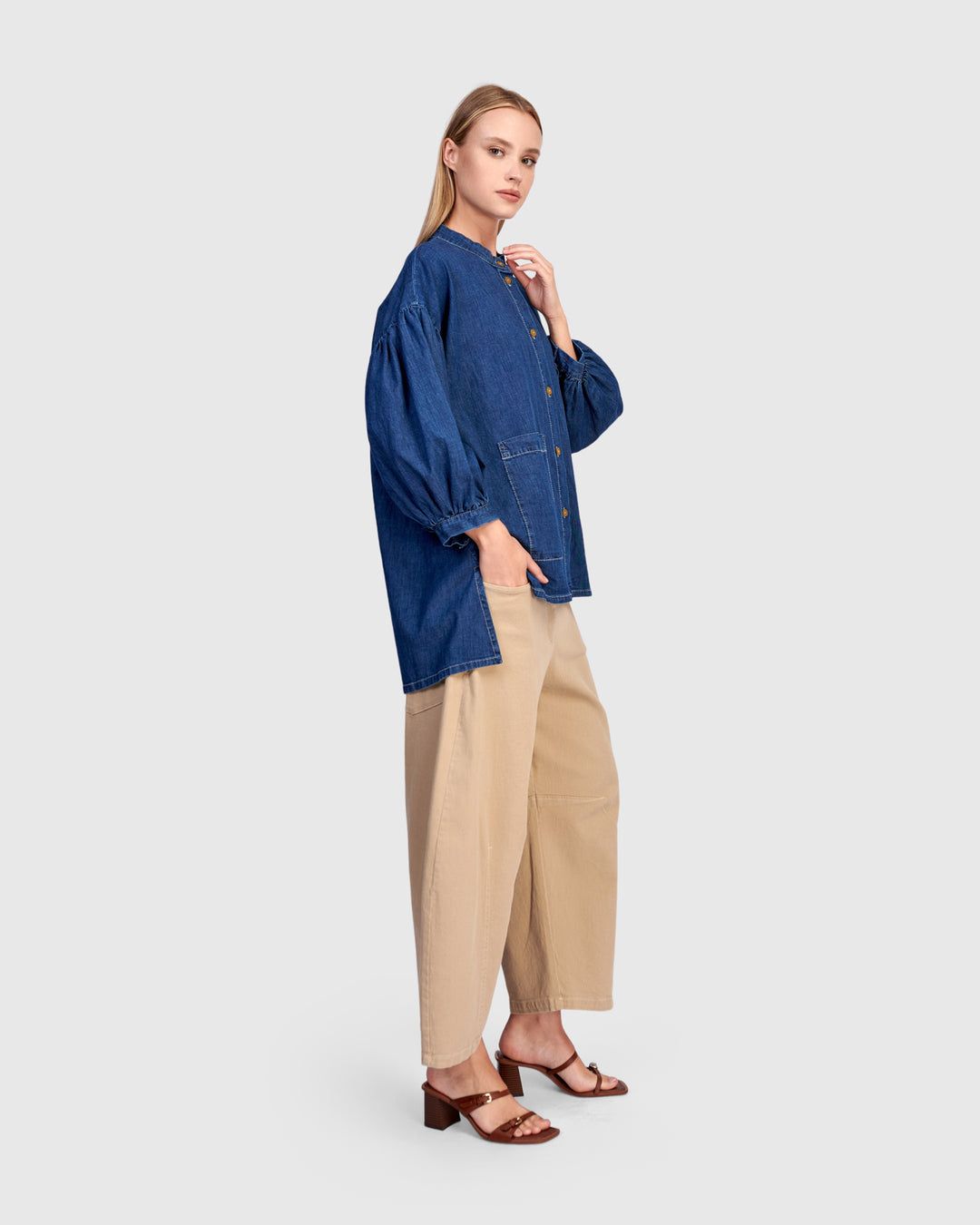 Puff Top Denim