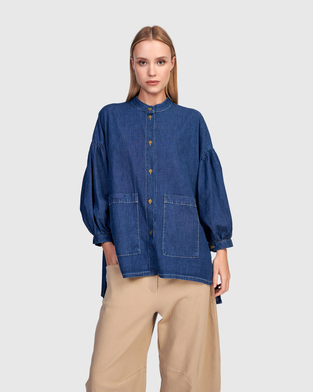 Puff Top Denim