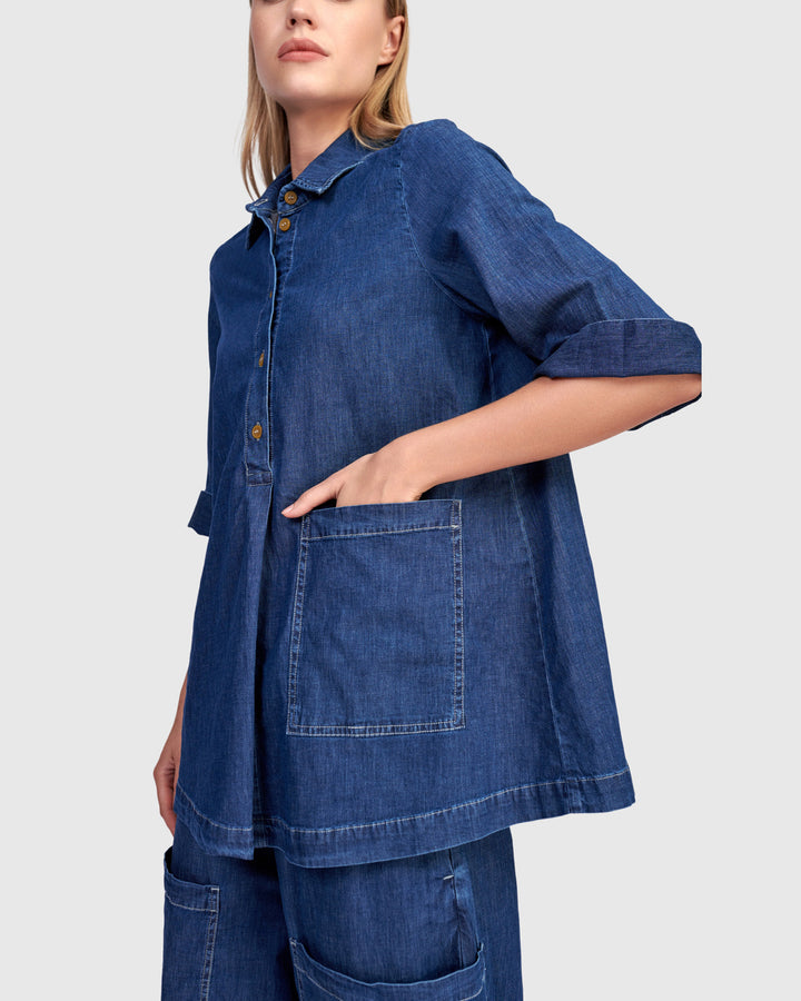Popover Shirt Denim