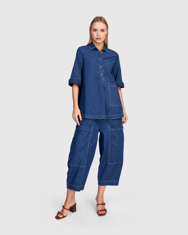 Popover Shirt Denim