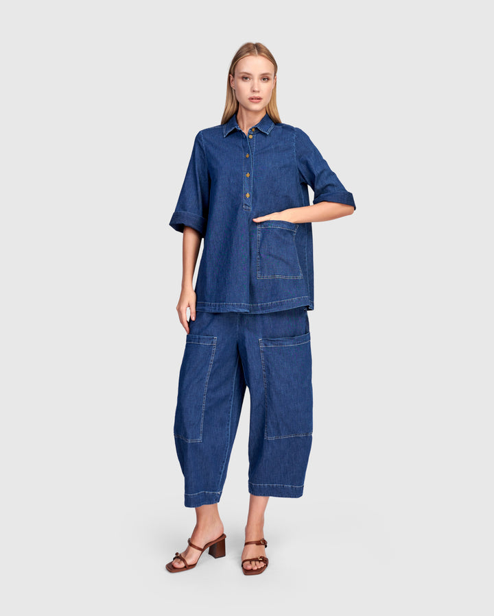 Popover Shirt Denim