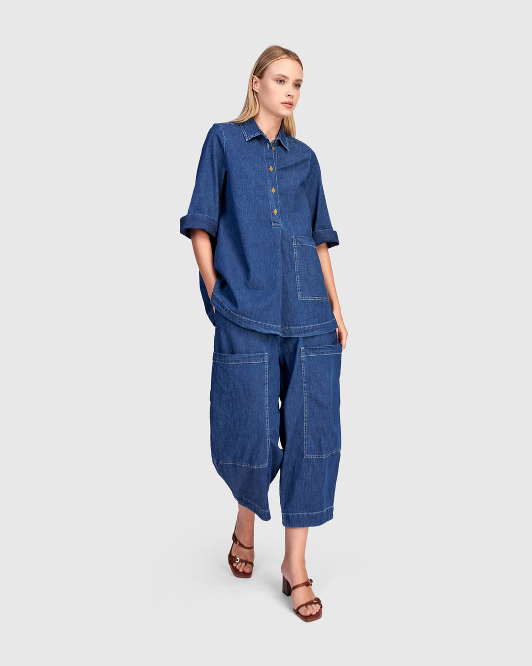 Popover Shirt Denim