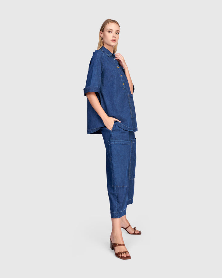 Popover Shirt Denim