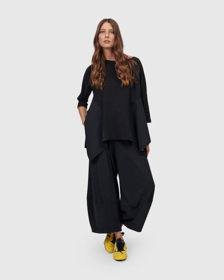 Tekbika Alexia Handkerchief Top, Black