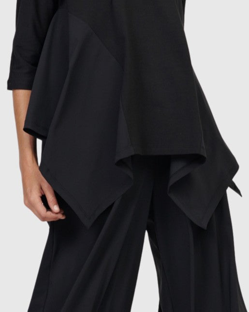 Tekbika Alexia Handkerchief Top, Black