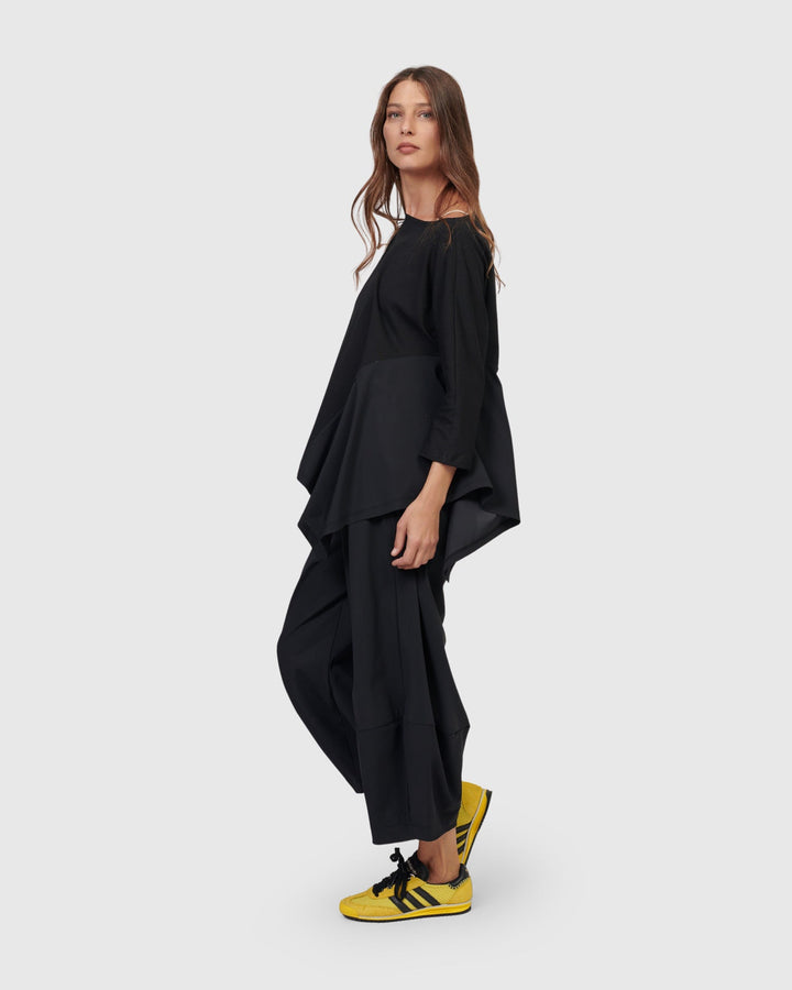 Tekbika Alexia Handkerchief Top, Black