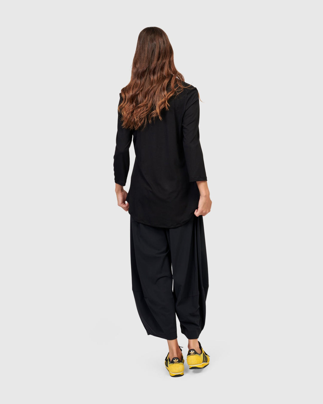 Tekbika V-neck Tunic Top, Black