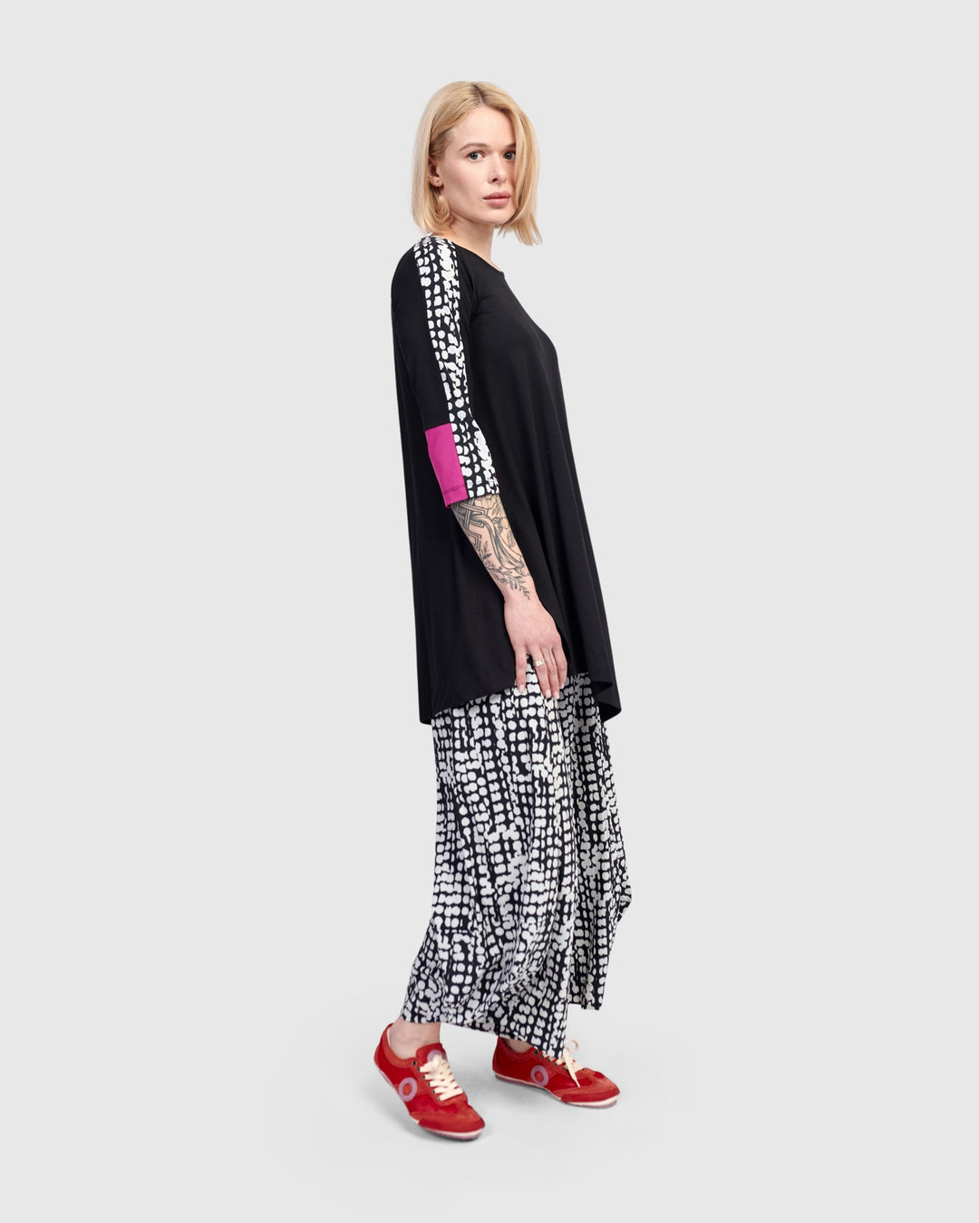 Tekbika Angular Tunic Top, Mix
