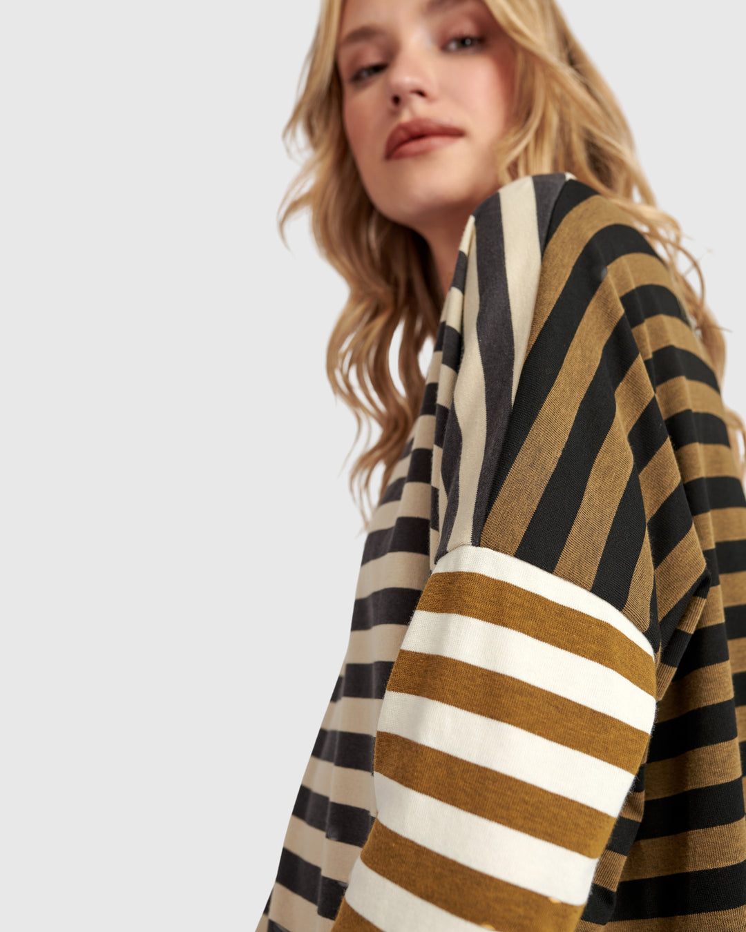 3/4 Sleeve Top Stripes