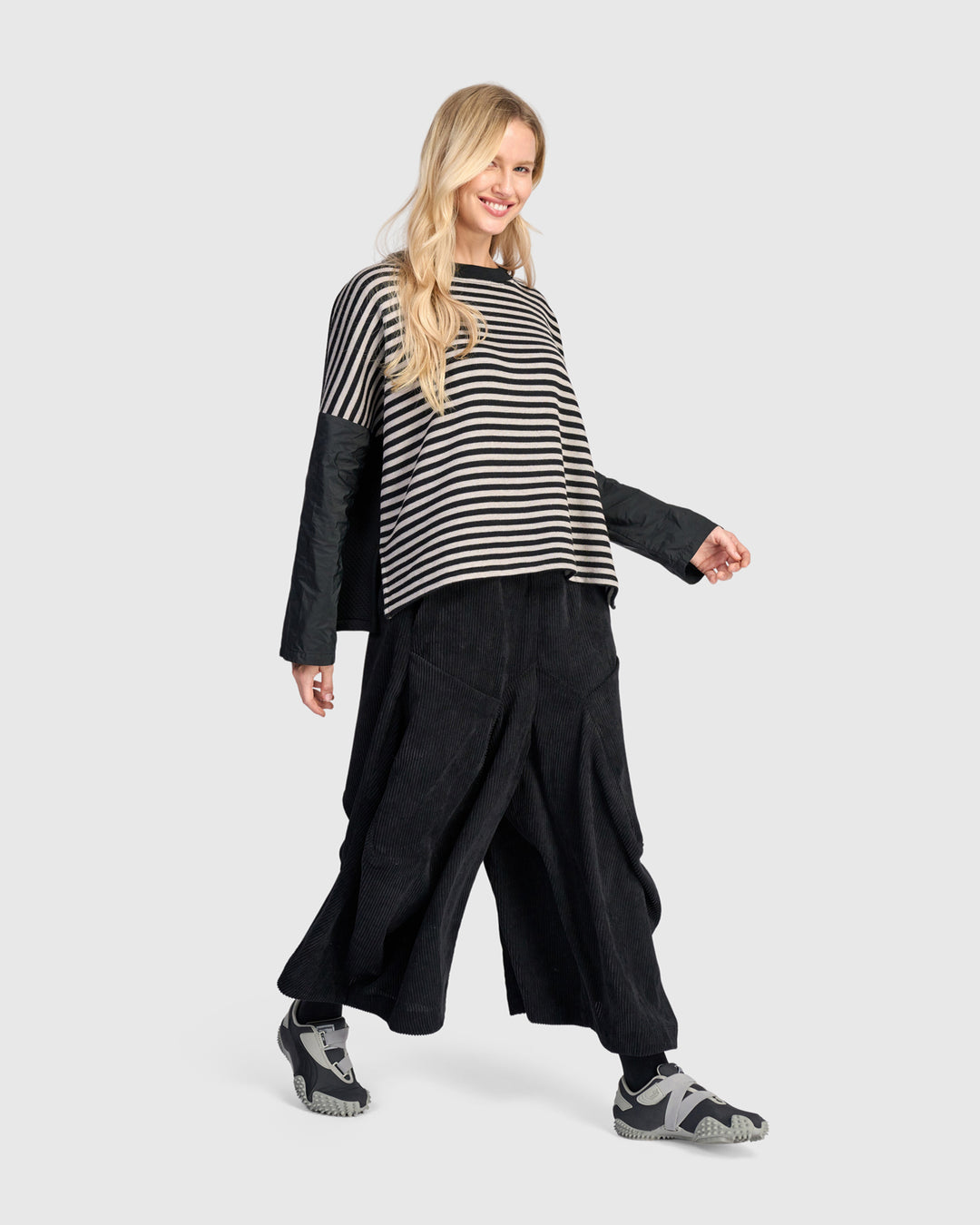 Color Block Sleeve Top Stripe