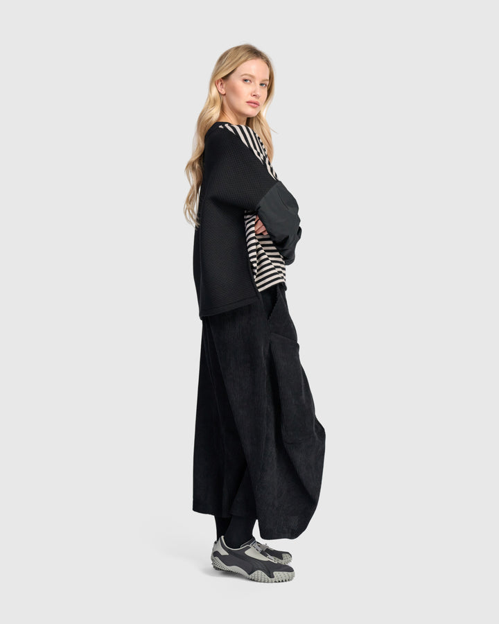 Color Block Sleeve Top Stripe