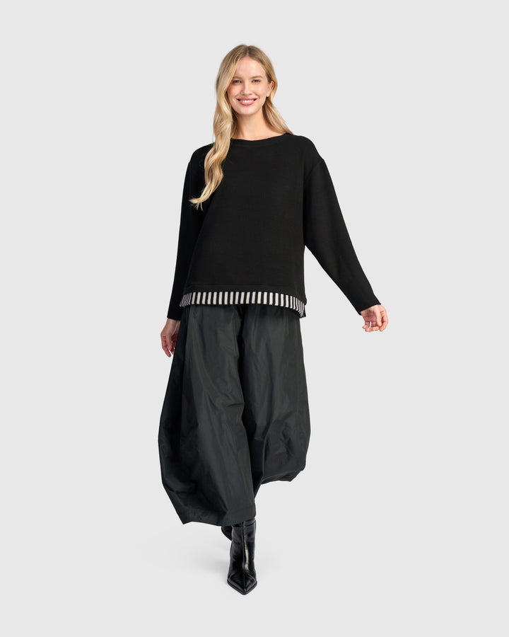Stripe Trim Bottom Top