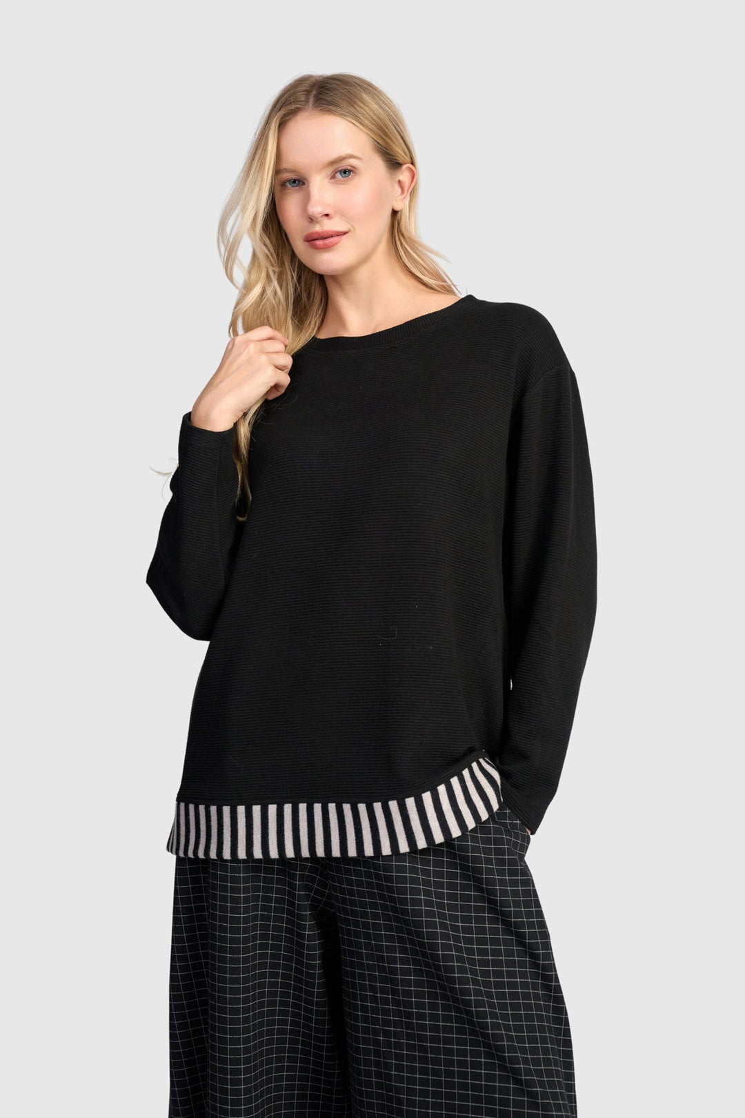Stripe Trim Bottom Top