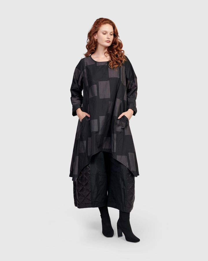 Urban Tekna Oversized Tunic Top, Squares