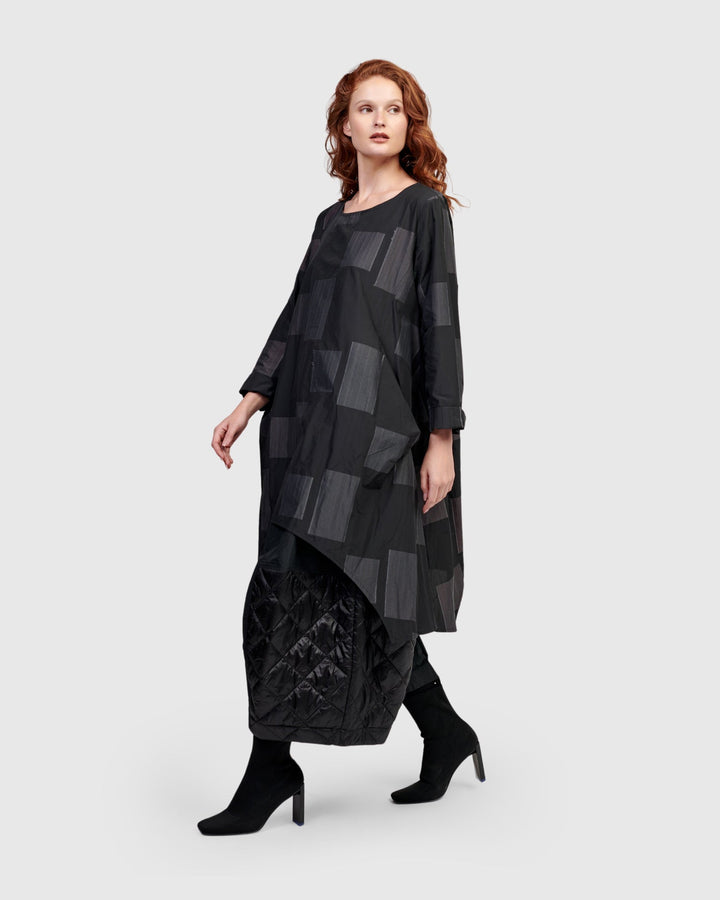 Urban Tekna Oversized Tunic Top, Squares