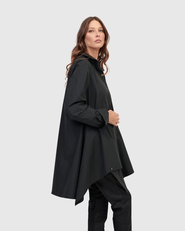 Urban Onyx Tunic Shirt, Black