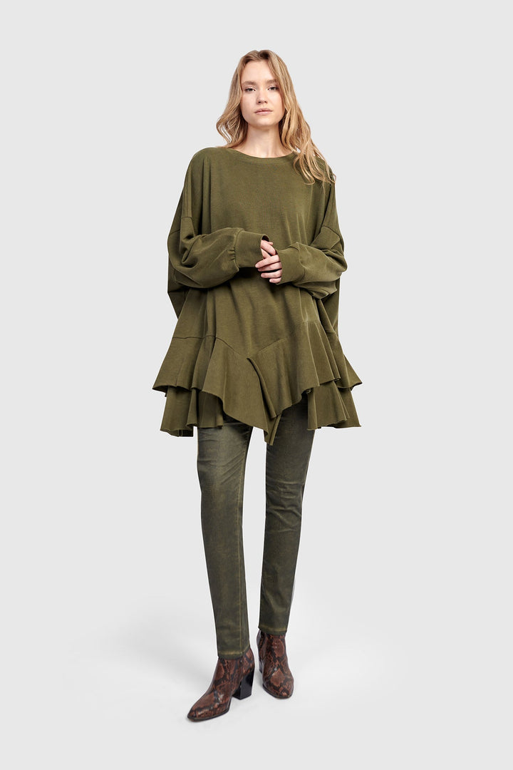 Washed Iconic Stretch Jeans, Green