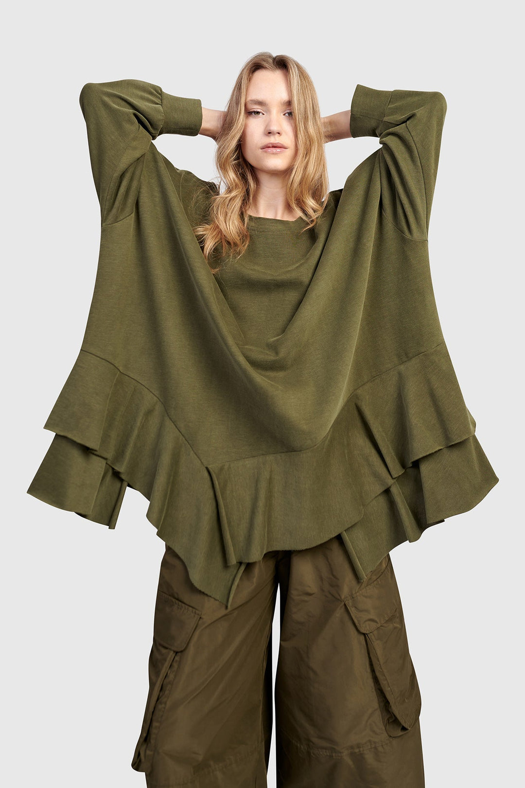 Urban Sahara Oversized Top, Olive
