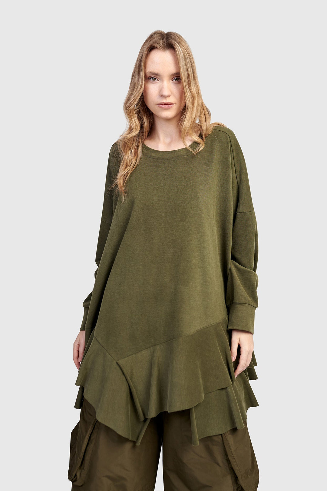 Urban Sahara Oversized Top, Olive