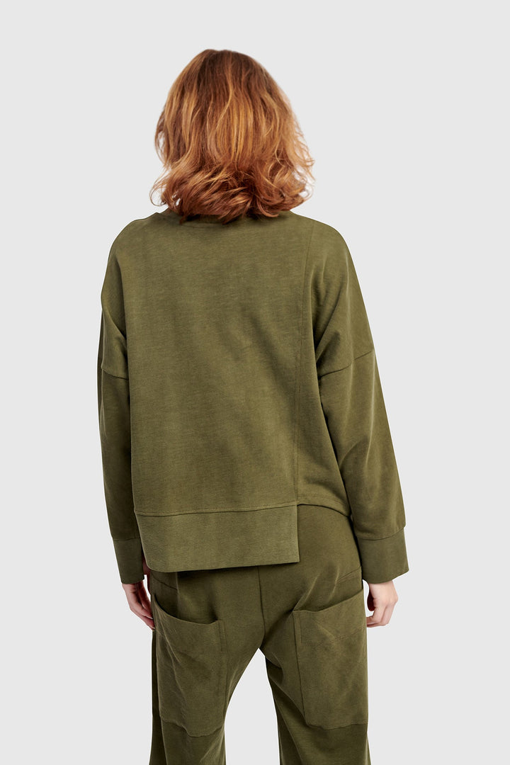 Urban Sirocco Crewneck Top, Olive