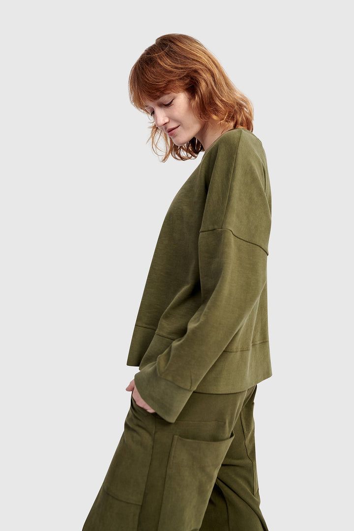 Urban Sirocco Crewneck Top, Olive