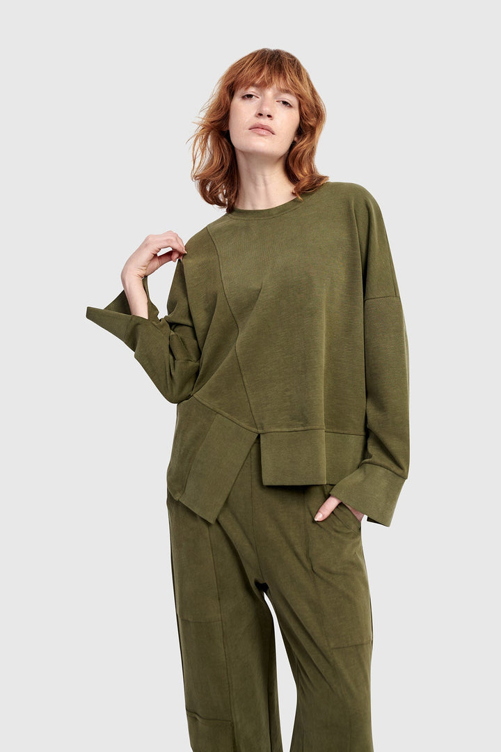 Urban Sirocco Crewneck Top, Olive