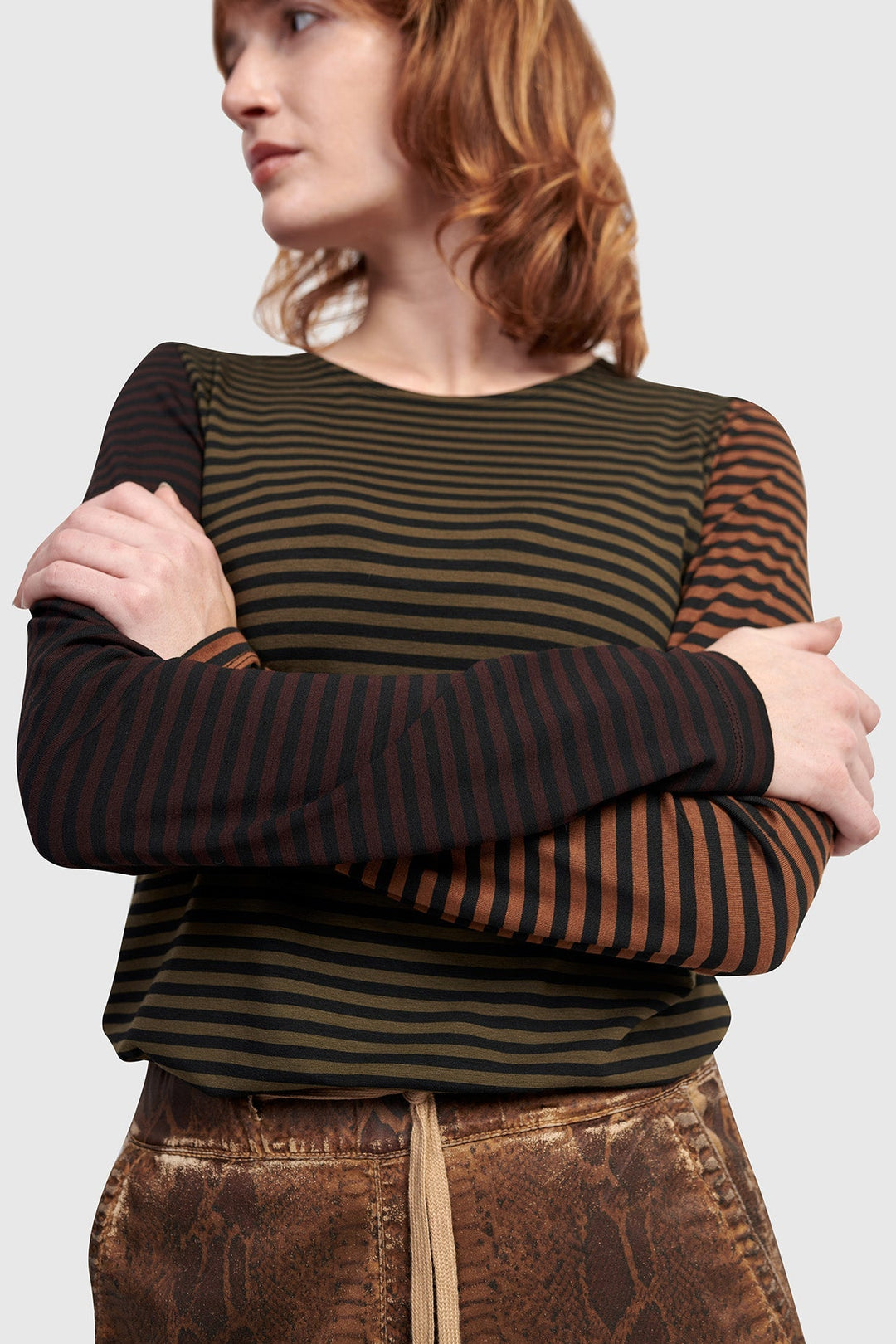 Urban Layering Long Tee, Stripes