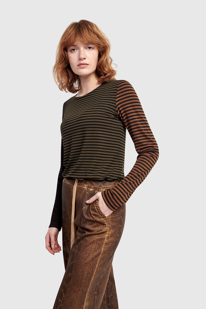 Urban Layering Long Tee, Stripes