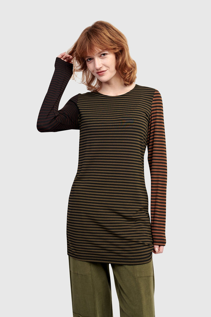 Urban Layering Long Tee, Stripes