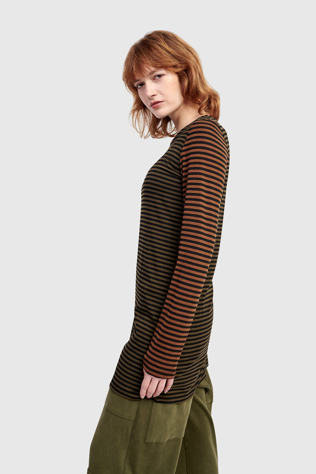 Urban Layering Long Tee, Stripes