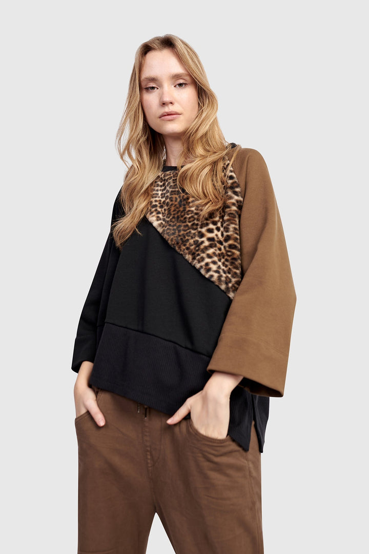 Urban Wildling Crewneck Top, Mix