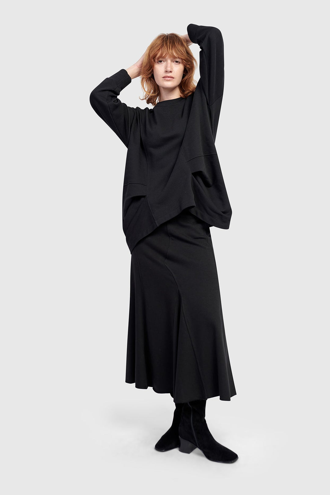 Urban Tucked Sweatshirt, Black