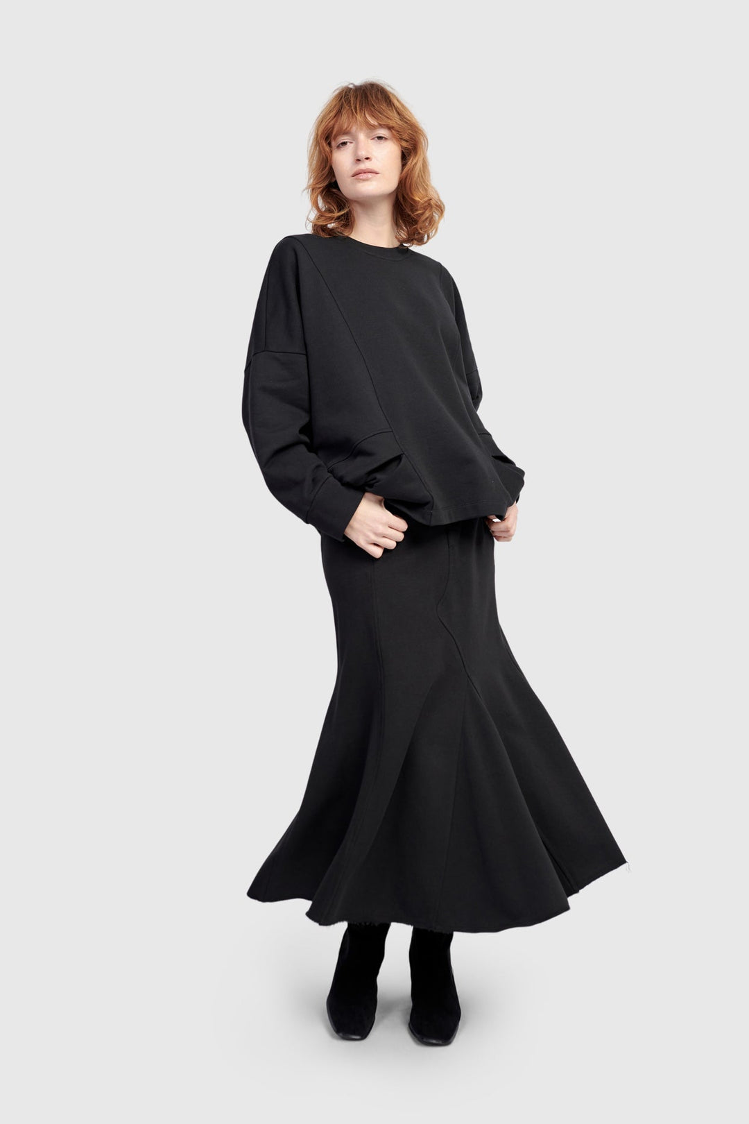 Urban Tucked Sweatshirt, Black