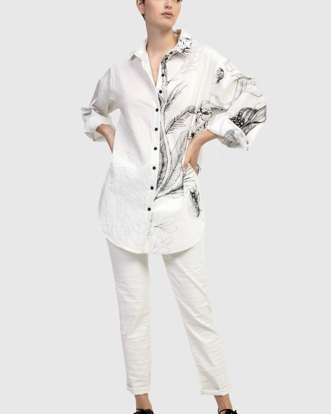 Urban Casablanca Tunic Shirt Botanical