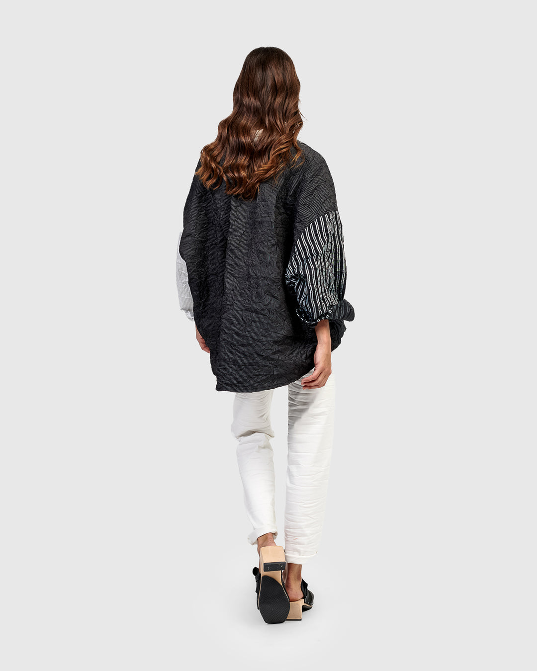 Contrast Sleeve Top Mono