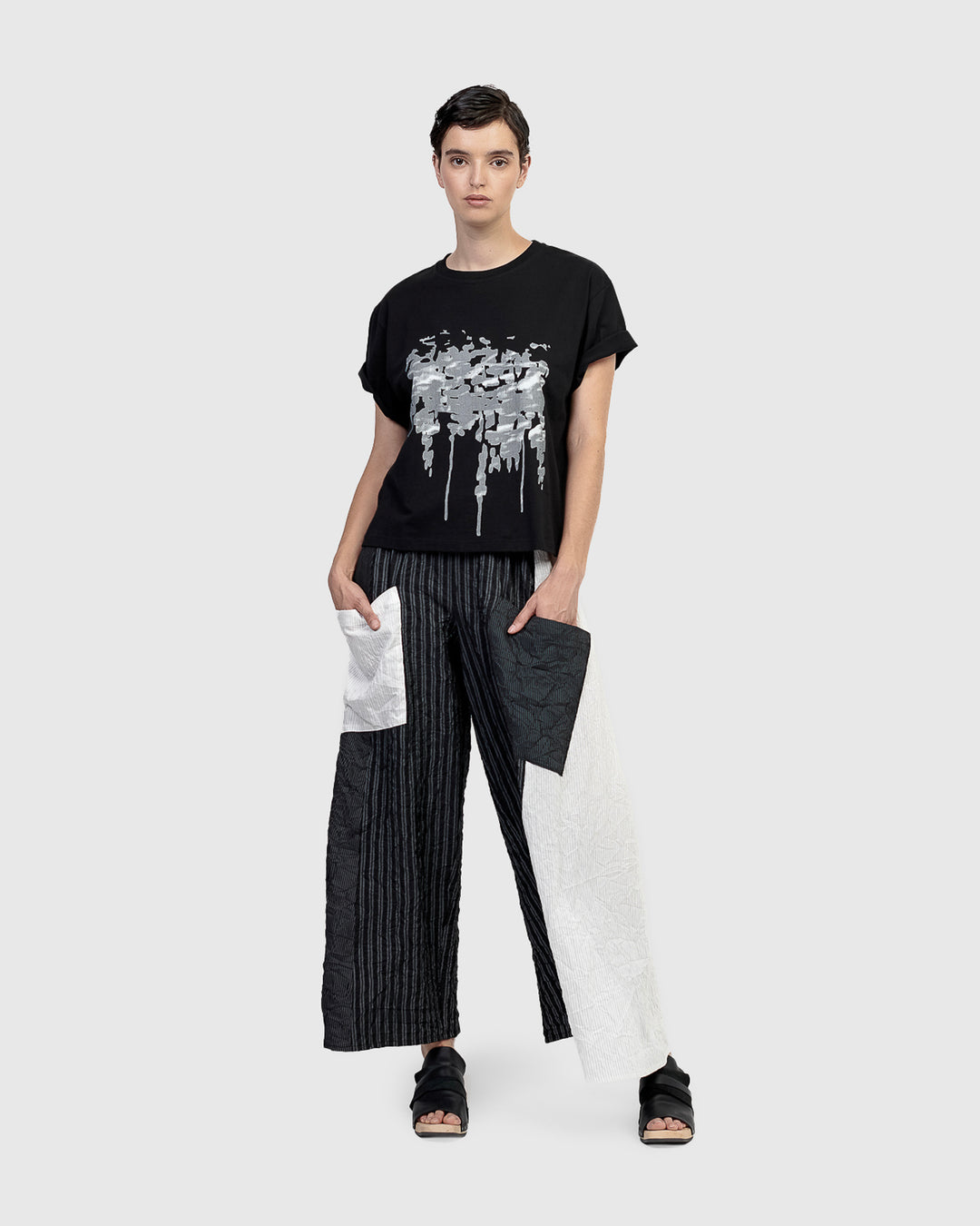 Urban Splatter Tee Black