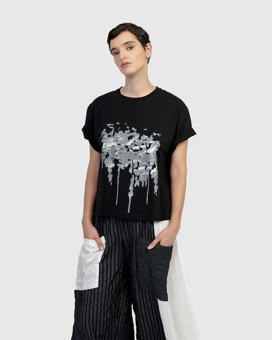 Urban Splatter Tee Black