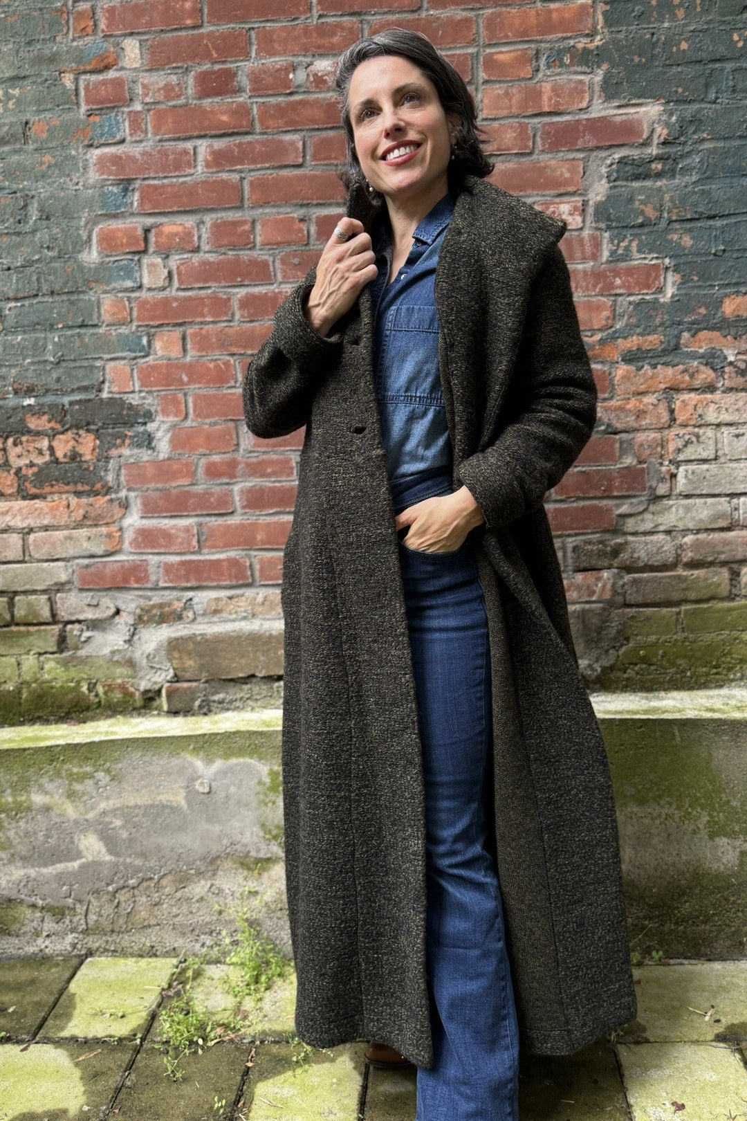 Urban Tash Long Coat, Khaki