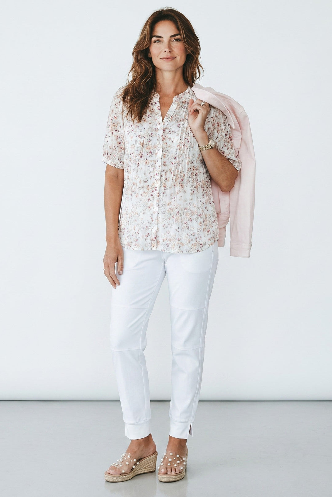 Darcy Floral Print Blouse Sunset Floral