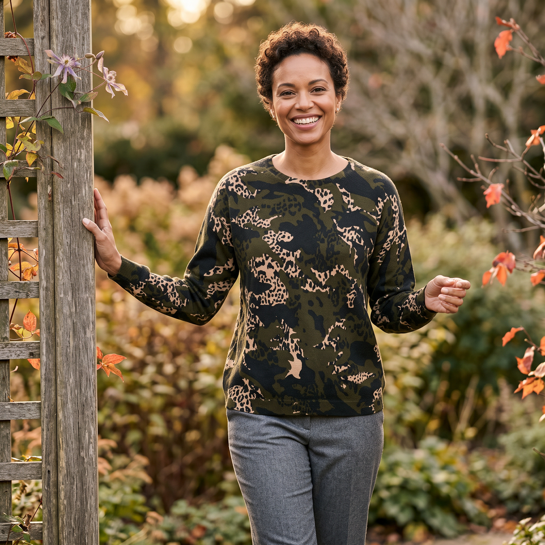 Wild Side Print Sweater