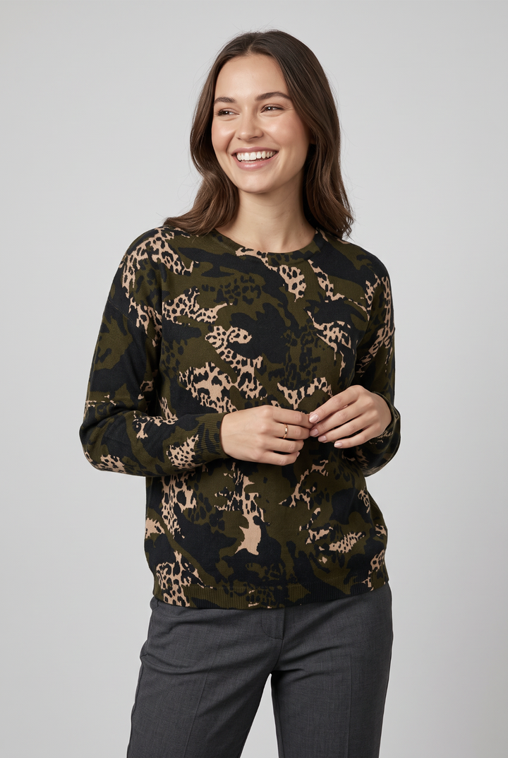 Wild Side Print Sweater