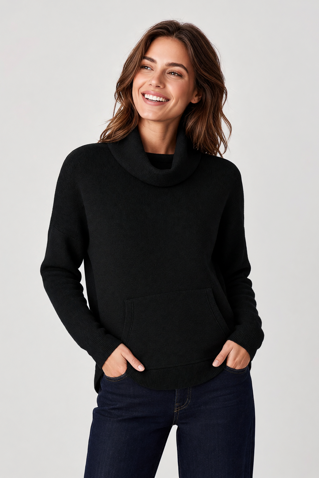 Cowl Neck Sweater Black