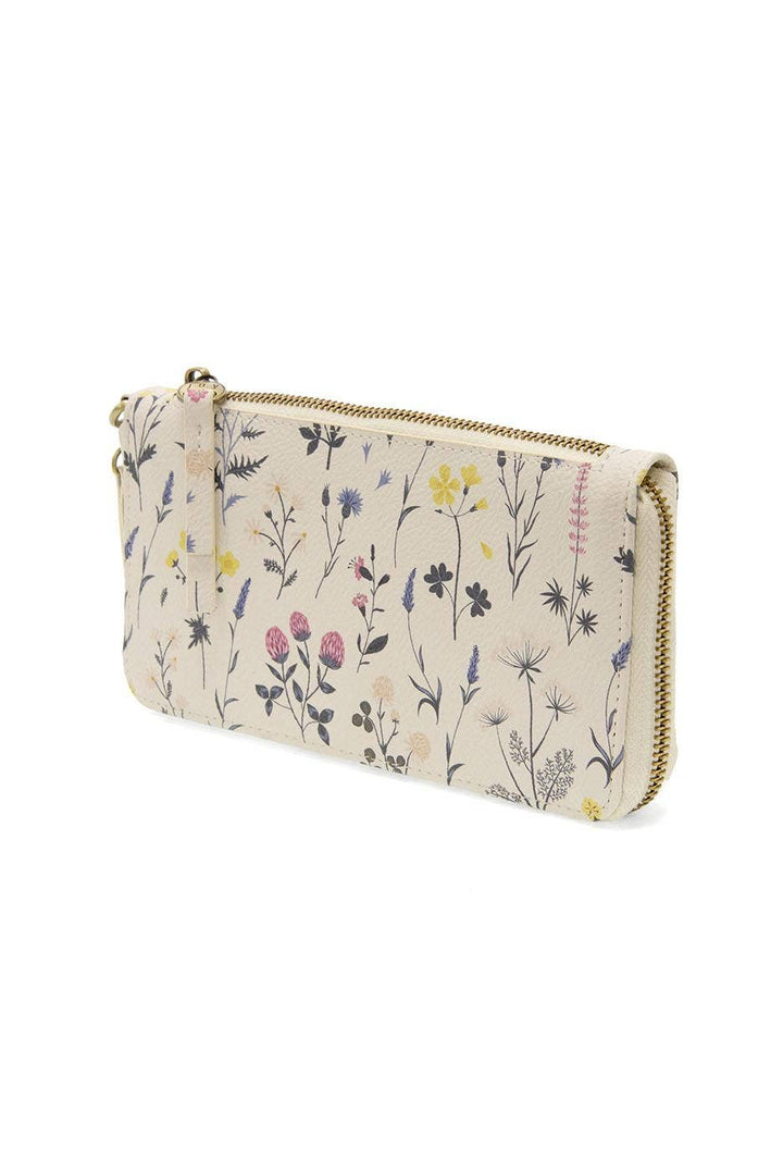 Chloe Printed Zip Around Wallet/ Wristlet White